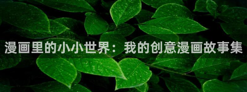 虫虫漫画网在线阅读：漫画里的小小世界：我的创意漫画故事集